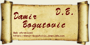 Damir Bogutović vizit kartica